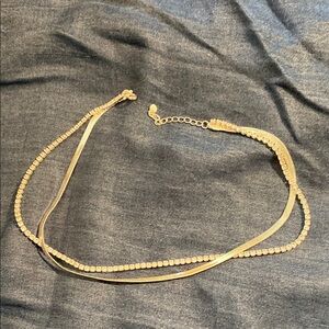 Elegant 925 Double-Strand Necklace with Layered Design